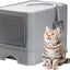 Foldable Enclosed Litter Box with Drawer(35cm)