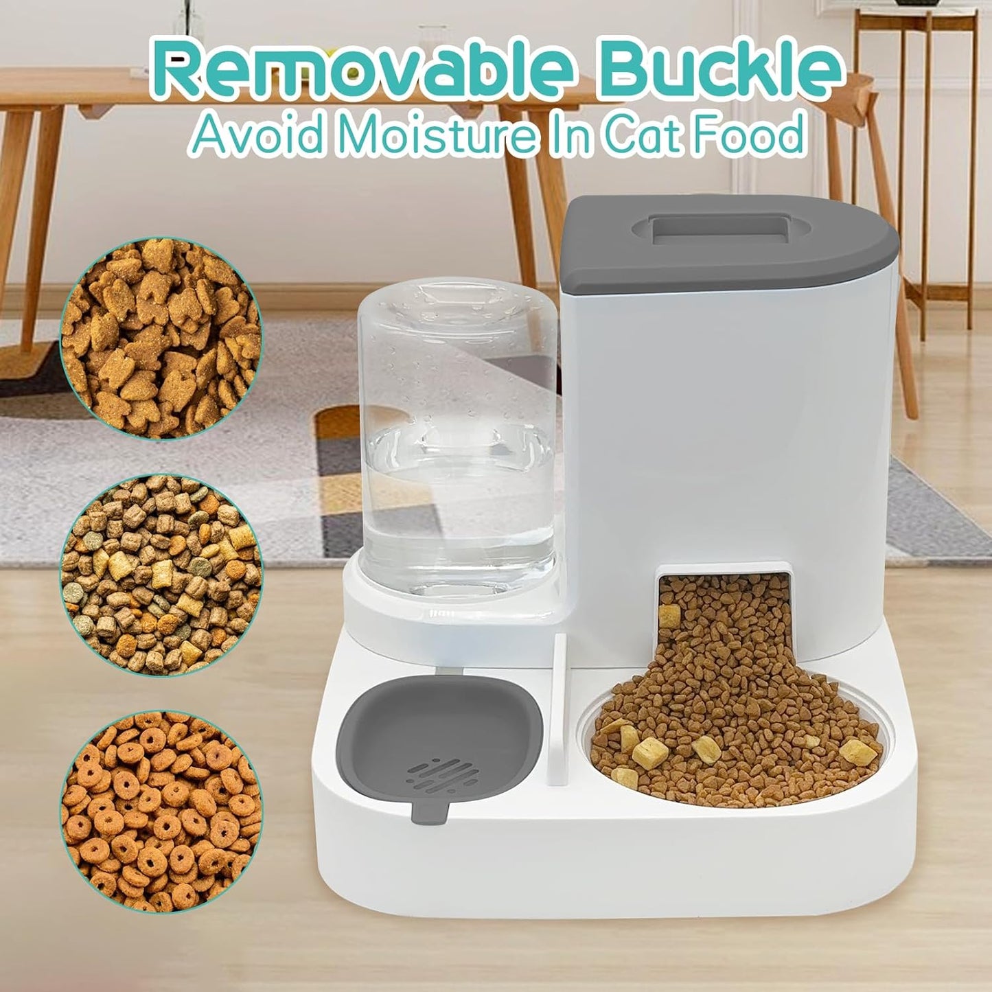 2in1 Automatic Food and Water Pet Feeder