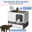 Foldable Enclosed Litter Box with Drawer (45cm)