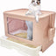 Foldable Top Entrance Litter Box with Drawer(41cm)