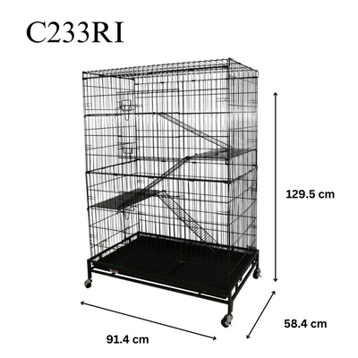 Foldable Cat Cage C233RI
