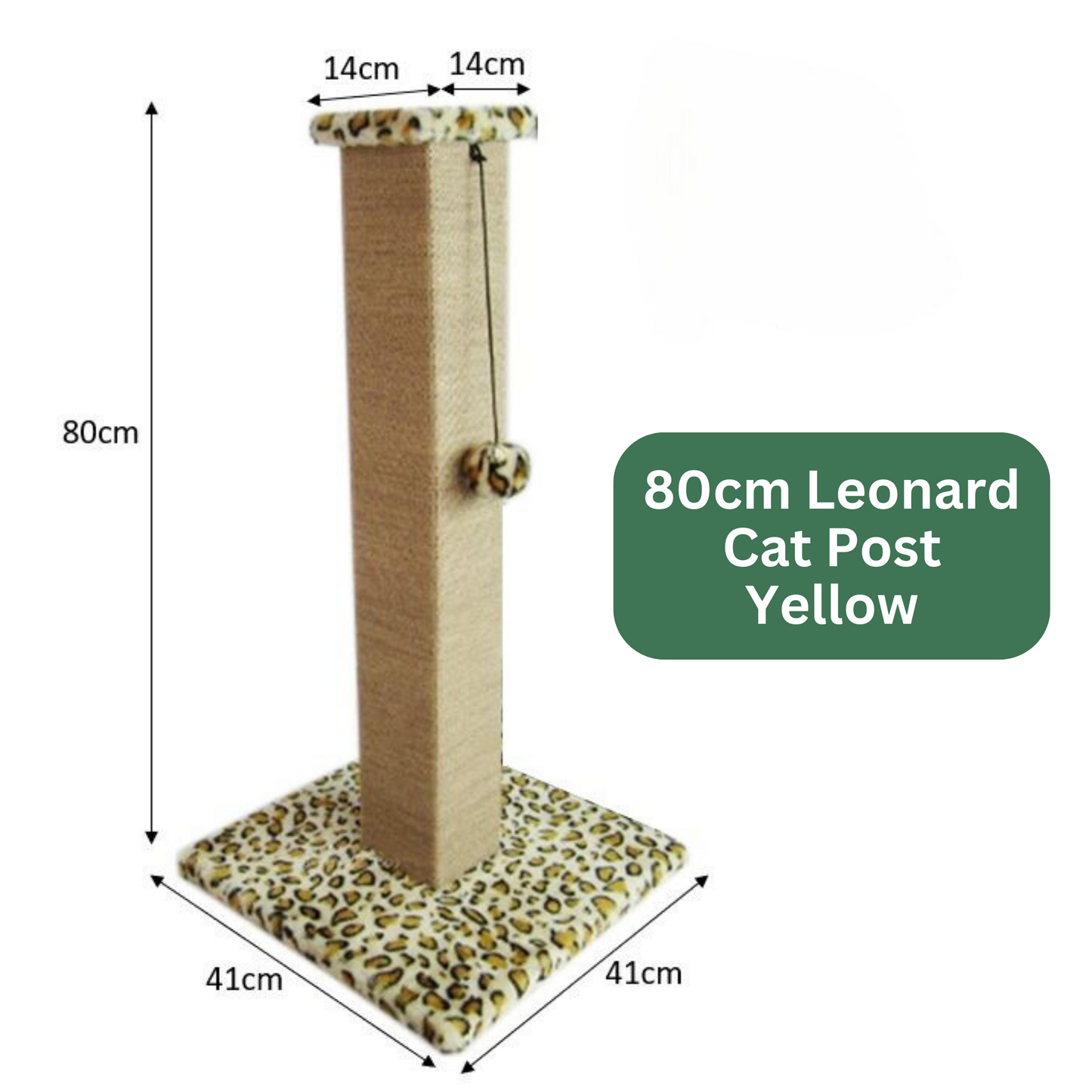 Scratcher Post - Leopard (80cm)