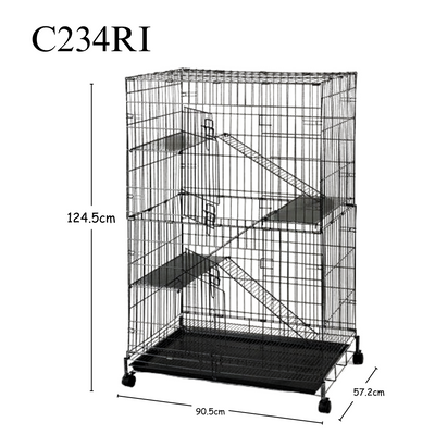 Foldable Cat Cage C234RI