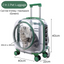 Transparent Pet Luggage and Backpack Trolley Carrier - Square (40cm)
