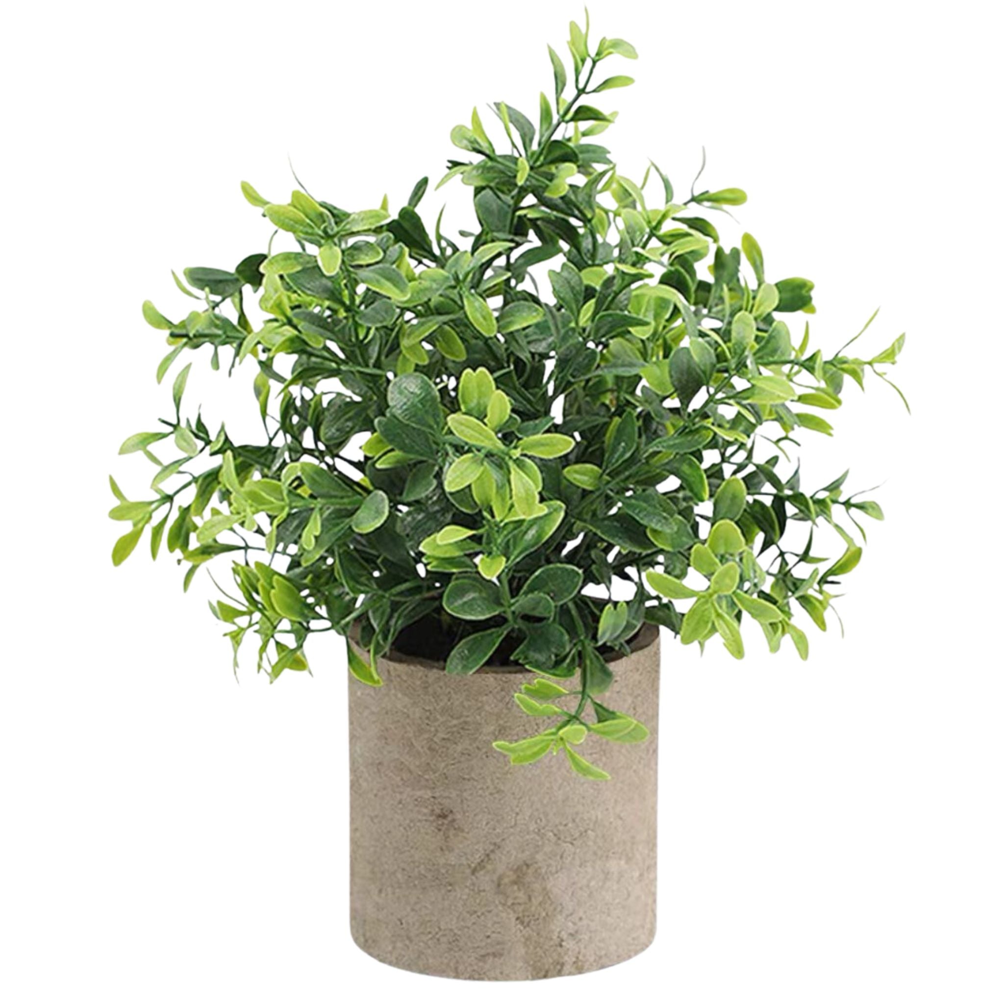 Artificial Small Table Plant E in Pulp Pot