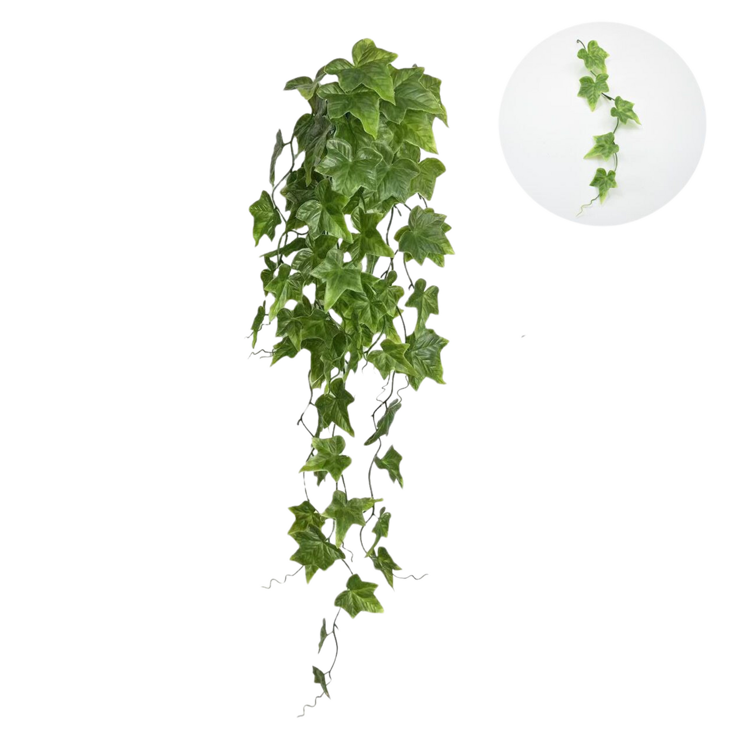 Artificial Hanging Common Ivy Plants In Black Pot H-8