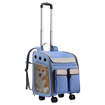 Multi-use Backpack & Luggage Trolley Pet Carrier (41cm)
