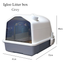 Igloo Design Enclosed Litter Box Grey