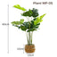 Artificial Medium Monstera Plant - Light Stone Pot (60 cm)