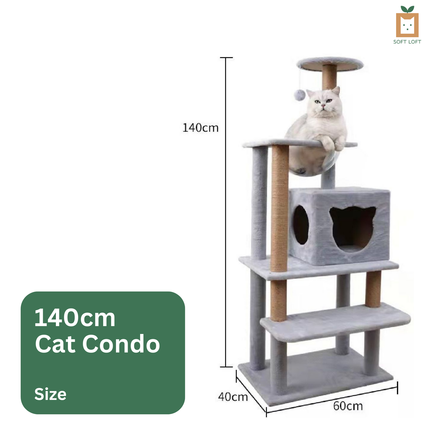 Plush Cat Condo (140cm)