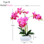Artificial Purple Orchid in Ceramic Square Pot (53cm)