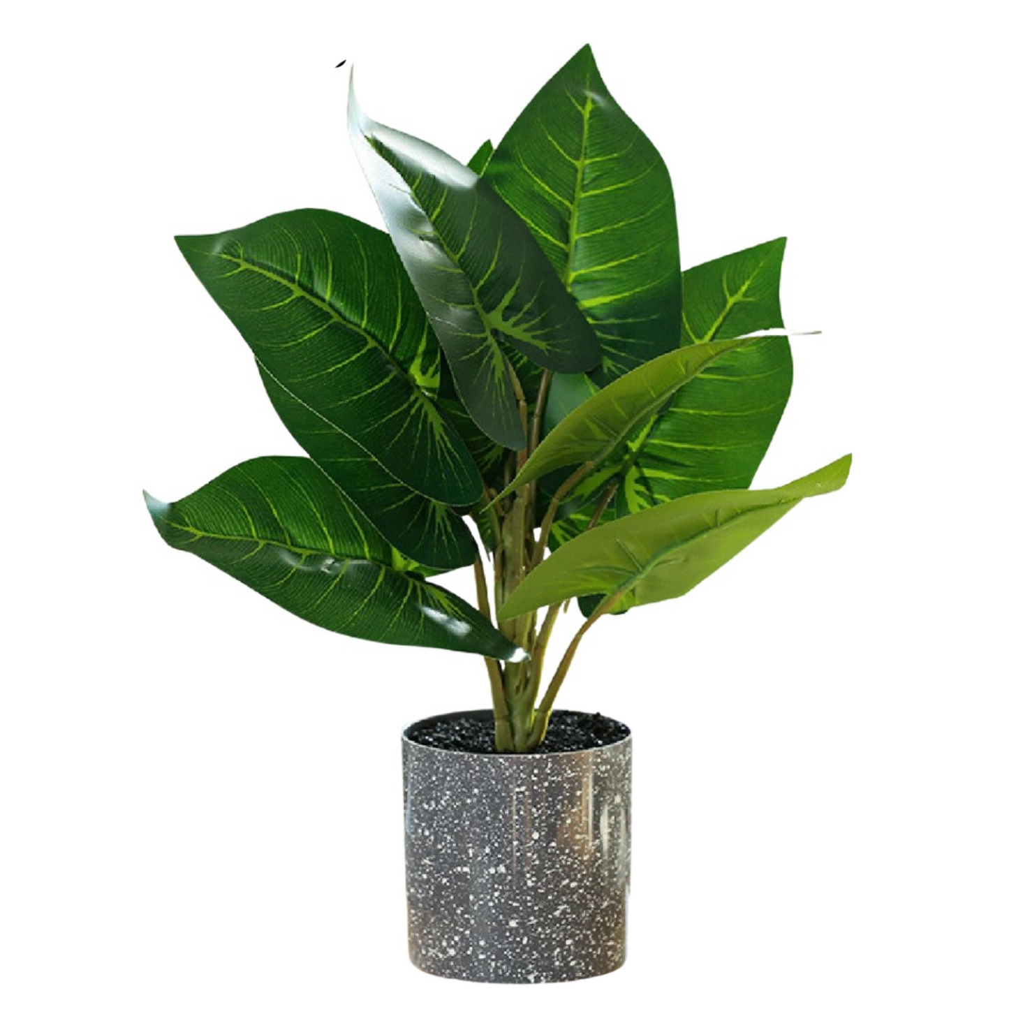Artificial Small Potted Plant - Grey Pot (37 cm)