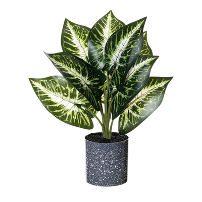 Artificial Small Potted Plant - Speckled Pot (37cm)