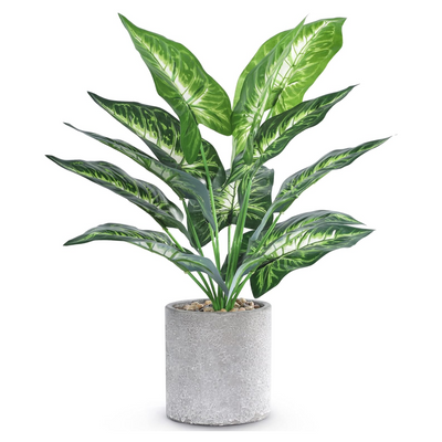 Artificial Small Potted Plant - Grey Pot (45 cm)