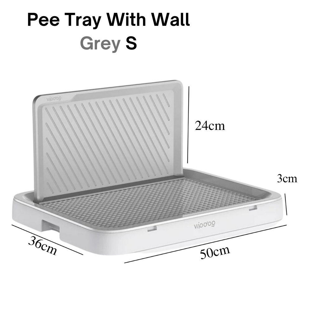 Training Pee Tray With Wall (With Guard)