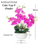 Artificial Orchid in Short Cylindrical Ceramic Pot - Purple (35cm)