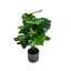 Artificial Small Potted Plant - Striped Pot (29 cm)