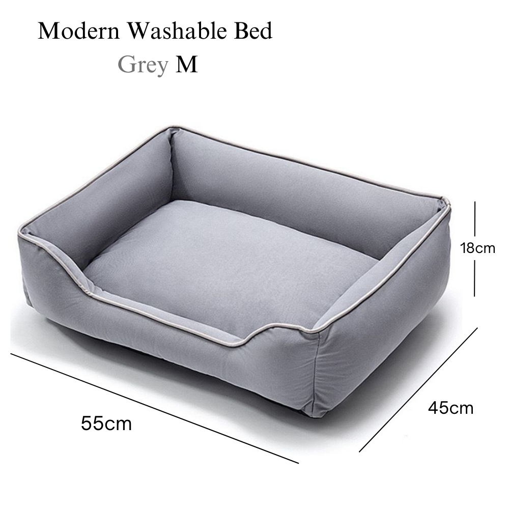 Removable Modern Grey Pet Bed