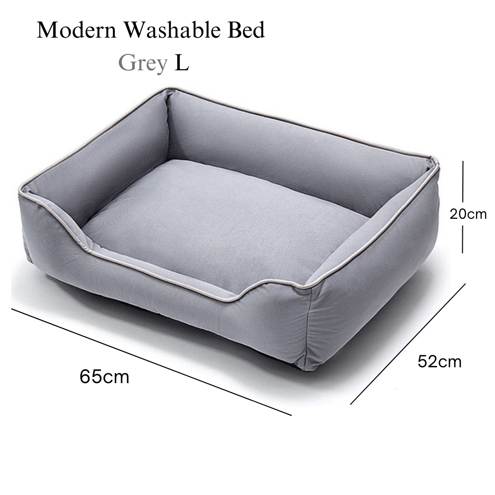 Removable Modern Grey Pet Bed