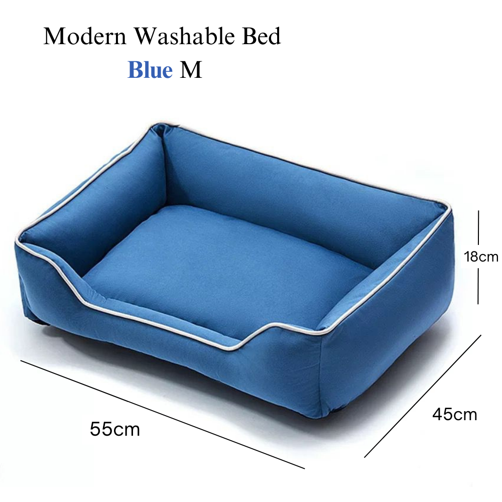 Removable Modern Blue Pet Bed