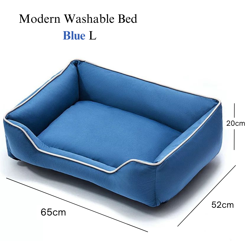 Removable Modern Blue Pet Bed