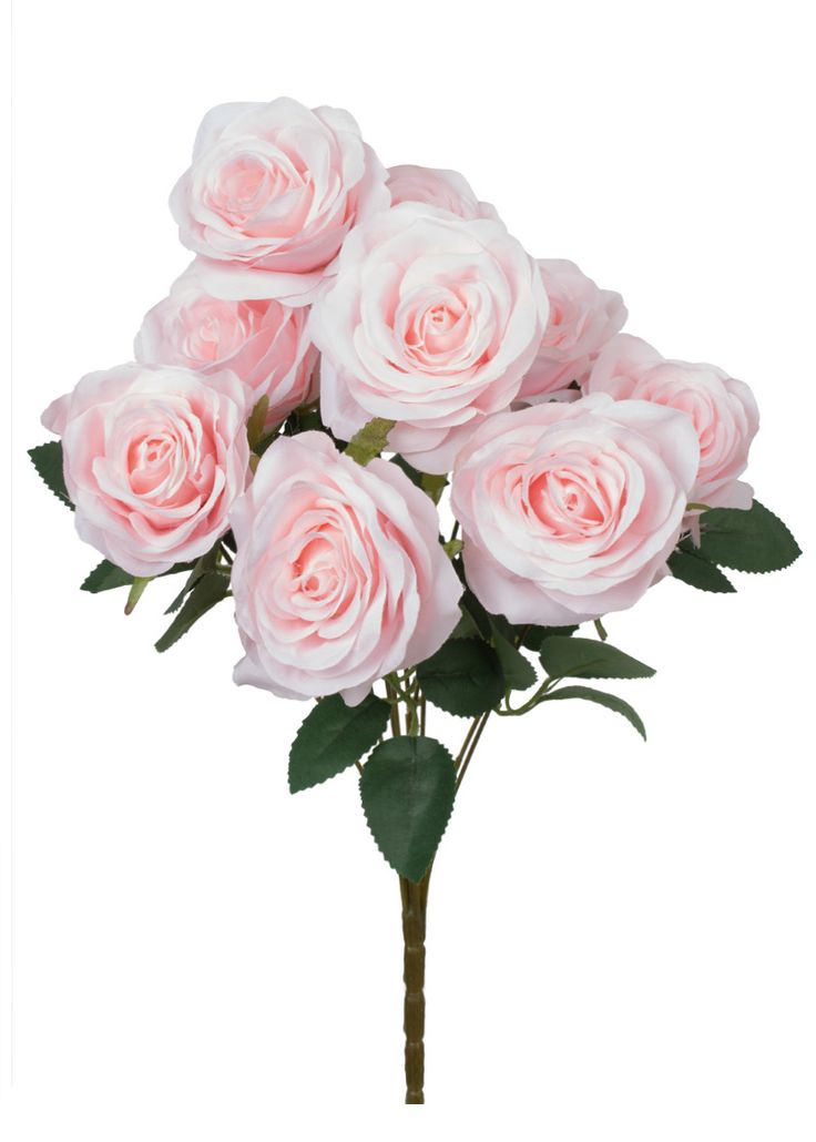 Artificial Rose Flower with Leave (3 stems)
