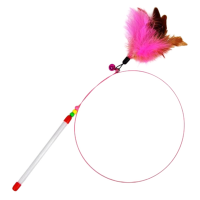 Cat Teasers Wand Toys with Feather