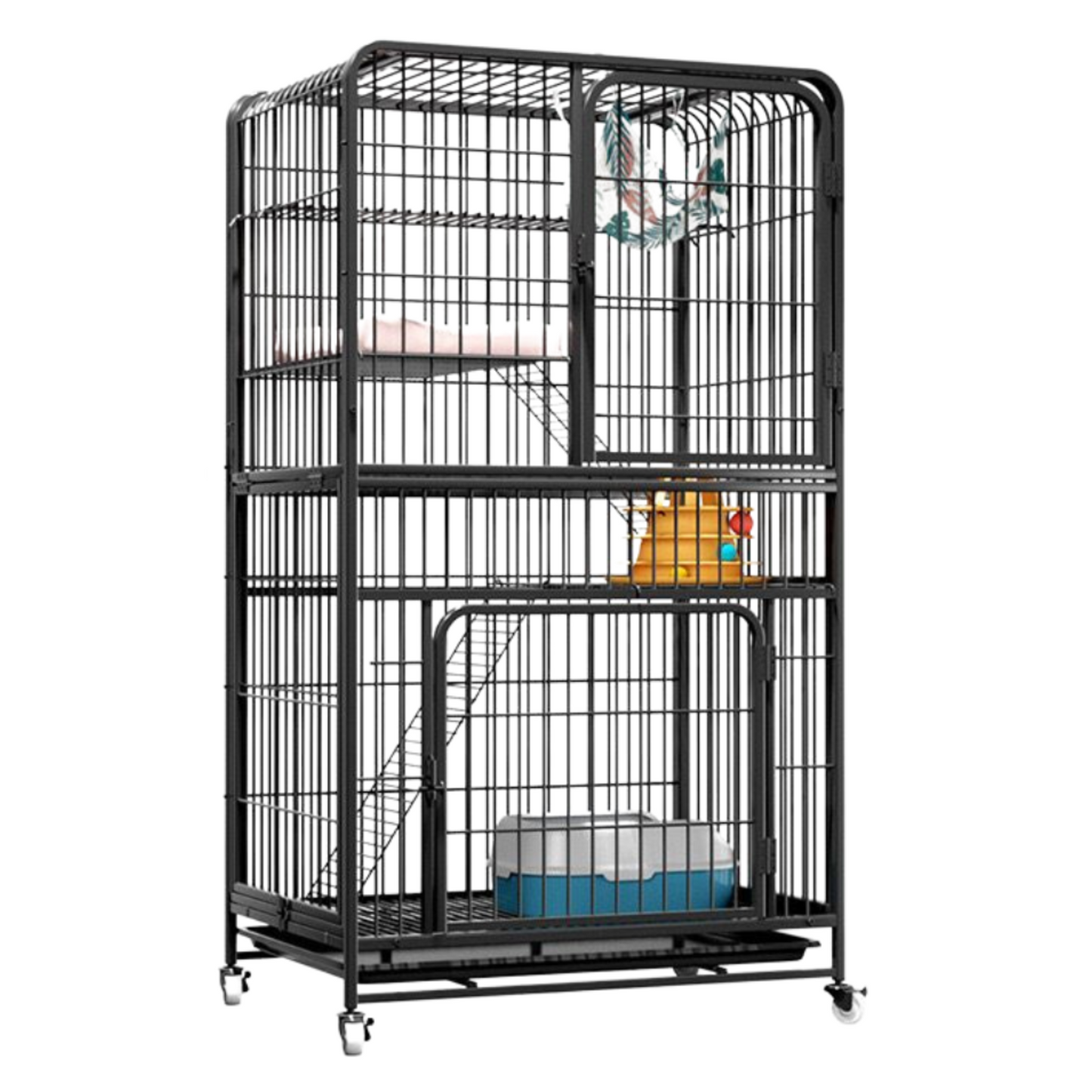 4-Tier Metal Cat Cage Crate