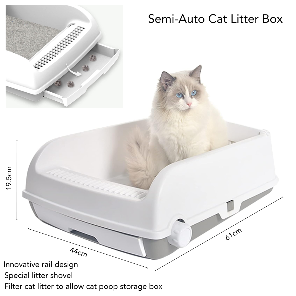 Semi-Auto Cat Litter Box