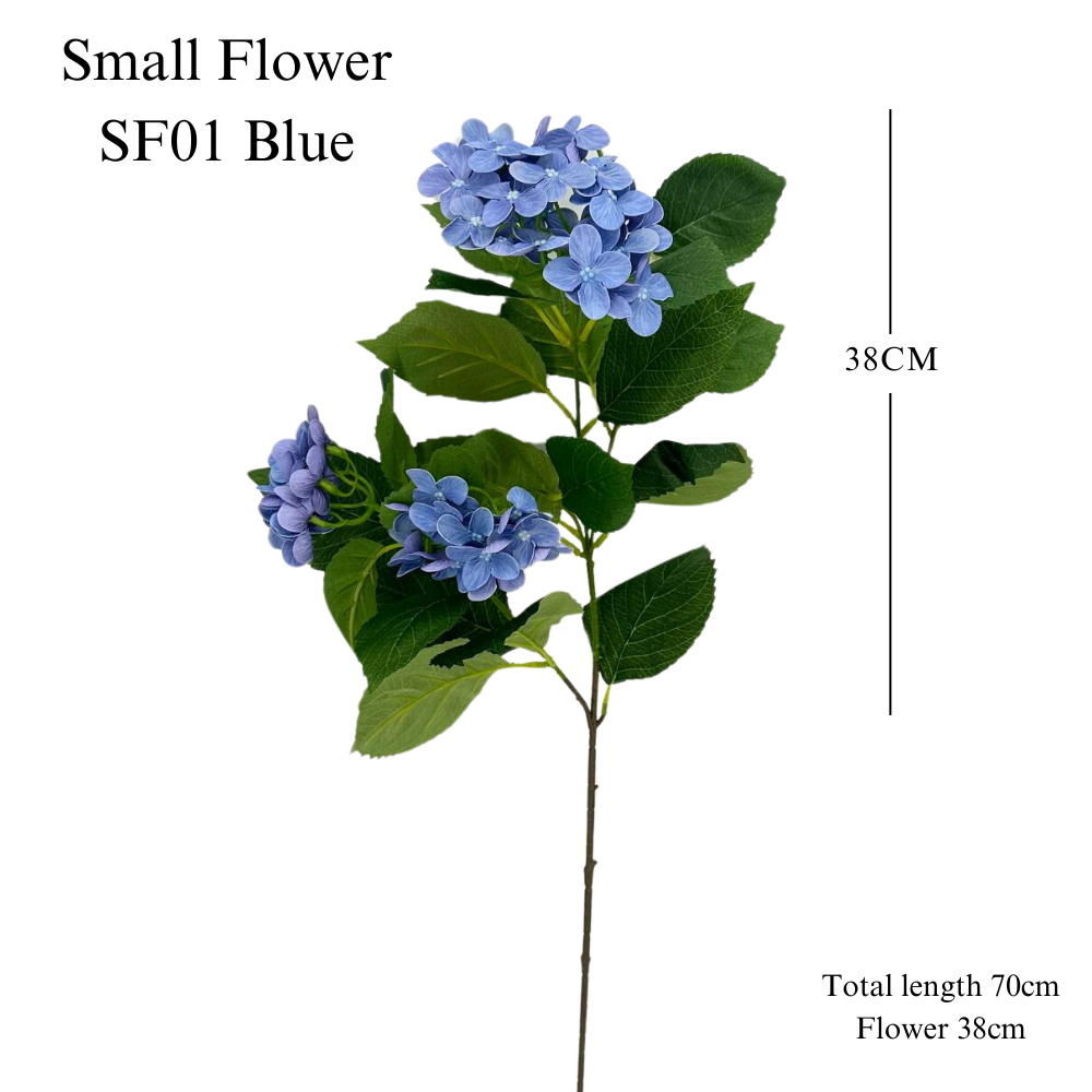 Artificial Hydrangea Flower (3 stems)