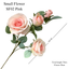 Artificial Rose Flower with Leave (3 stems)