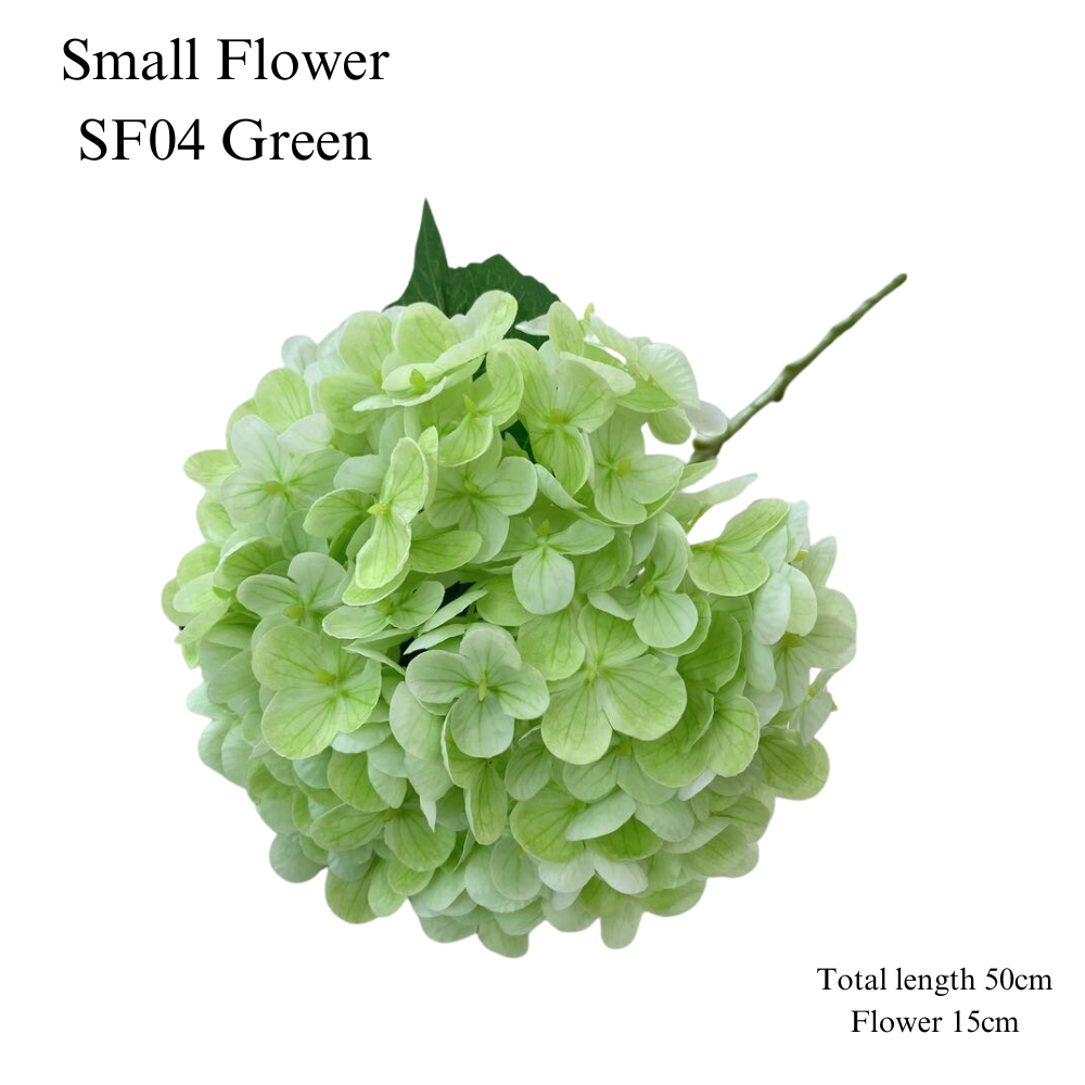 Artificial Hydrangea Flower Single Stem