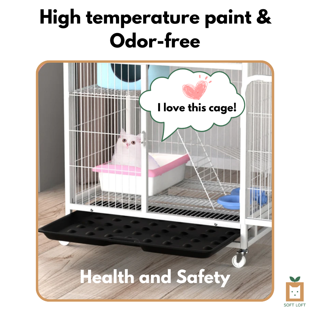 4-Tier Metal Cat Cage Crate