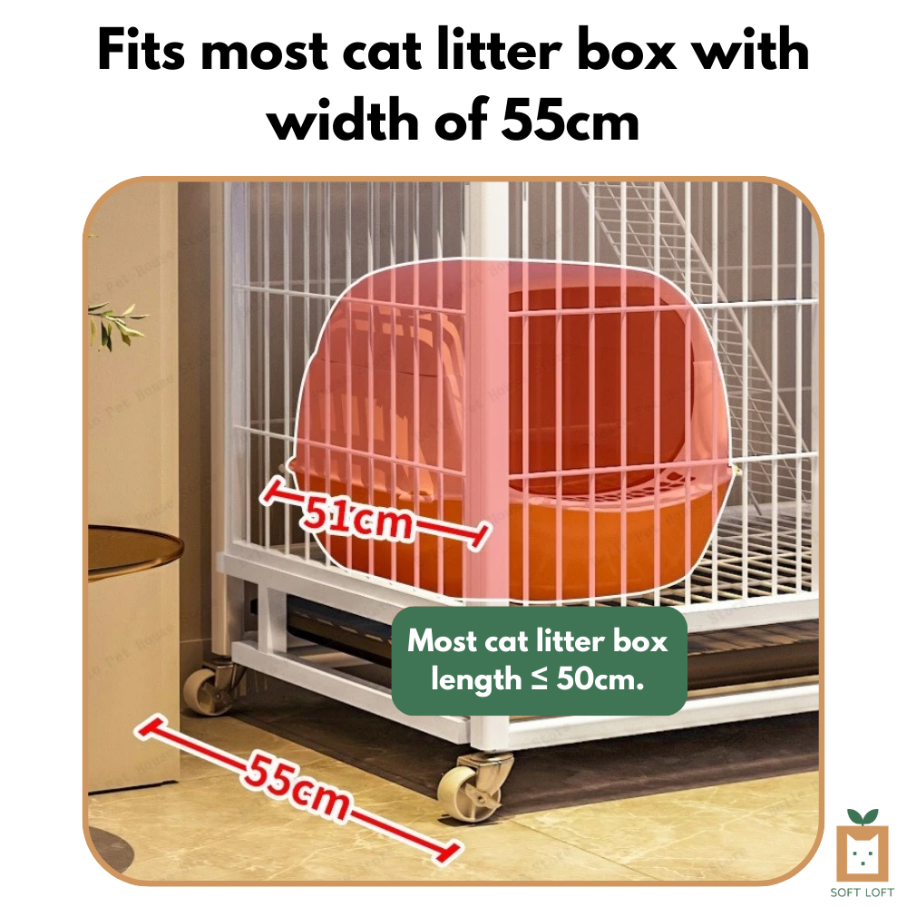 4-Tier Metal Cat Cage Crate