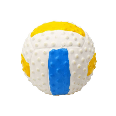 Squeaky Latex Rubber Dog Toy Soft Balls - Volley Ball