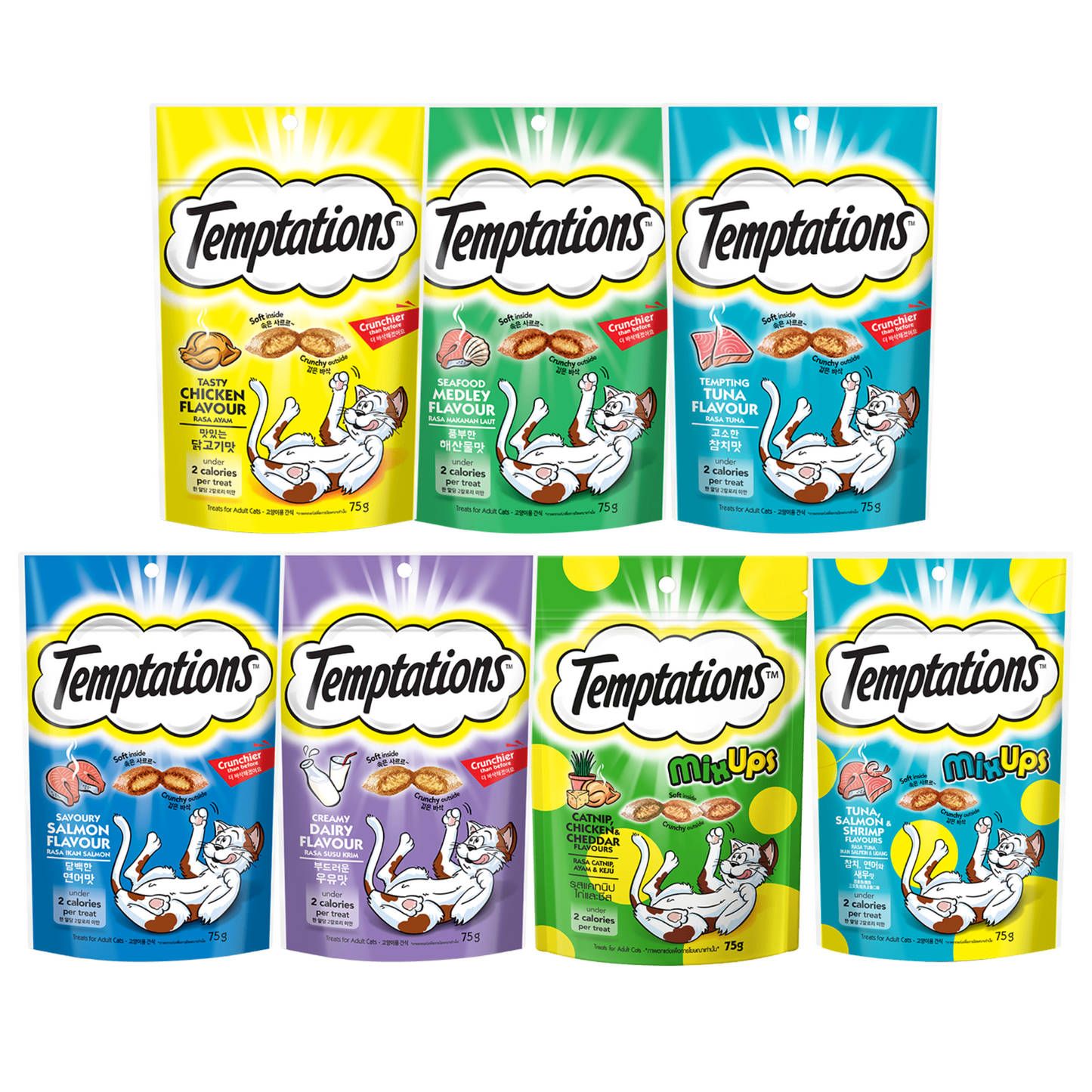 TEMPTATIONS Cat Treat Pocket Snack 75g