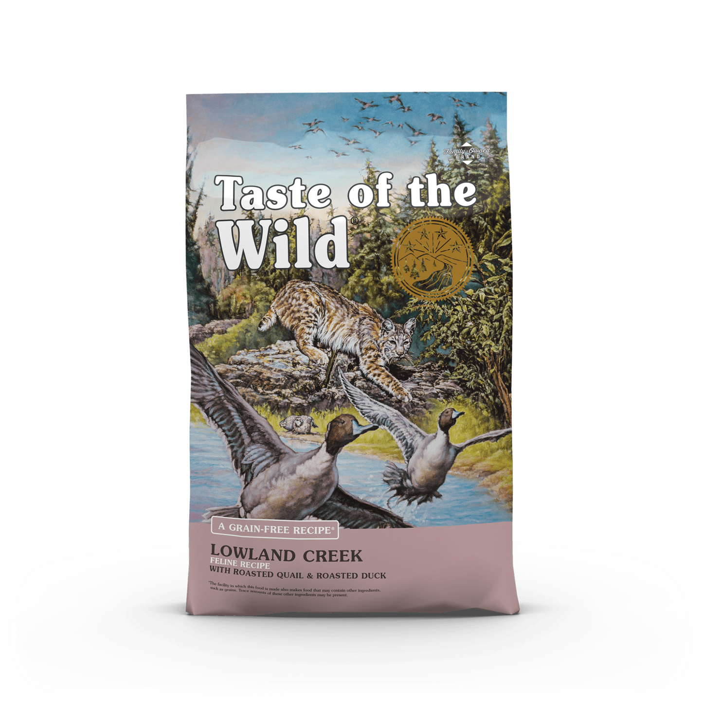 Taste Of The Wild Lowland Creek - Feline Recipe with Roasted Quail & Roasted Duck 2kg & 6.6kg