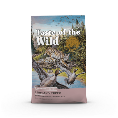 Taste Of The Wild Lowland Creek - Feline Recipe with Roasted Quail & Roasted Duck 2kg & 6.6kg