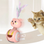 Cat Running Tumbler Mouse Toy with Feather