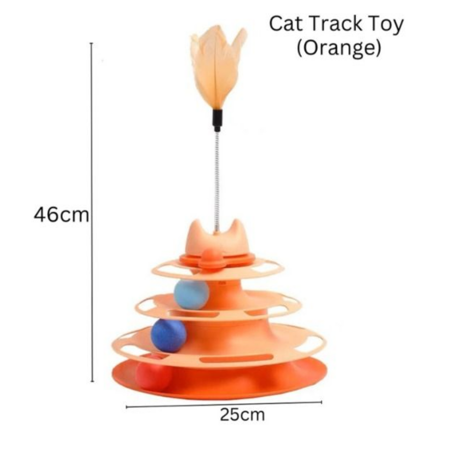 Cat Multi Tier Ball Track Toy