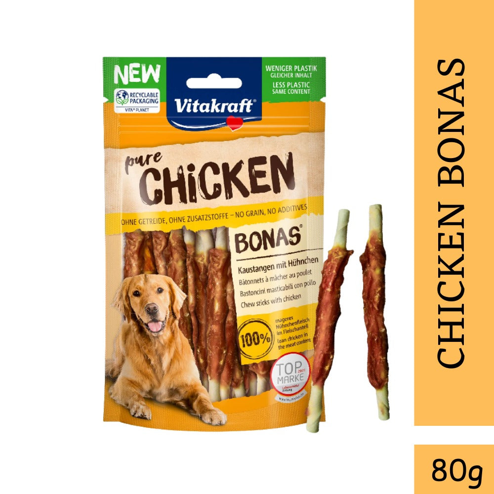 Vitakraft Bonas Chew Stick 80g (Dog Treats Snacks Chews)