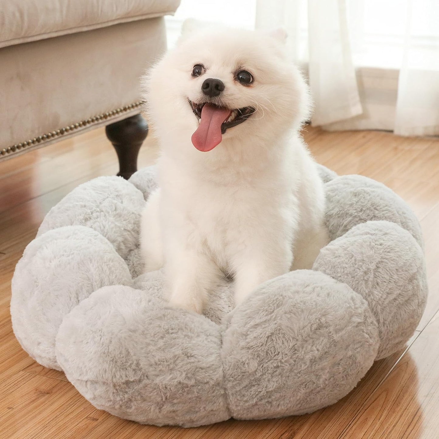 Flower Fluffy Pet Bed