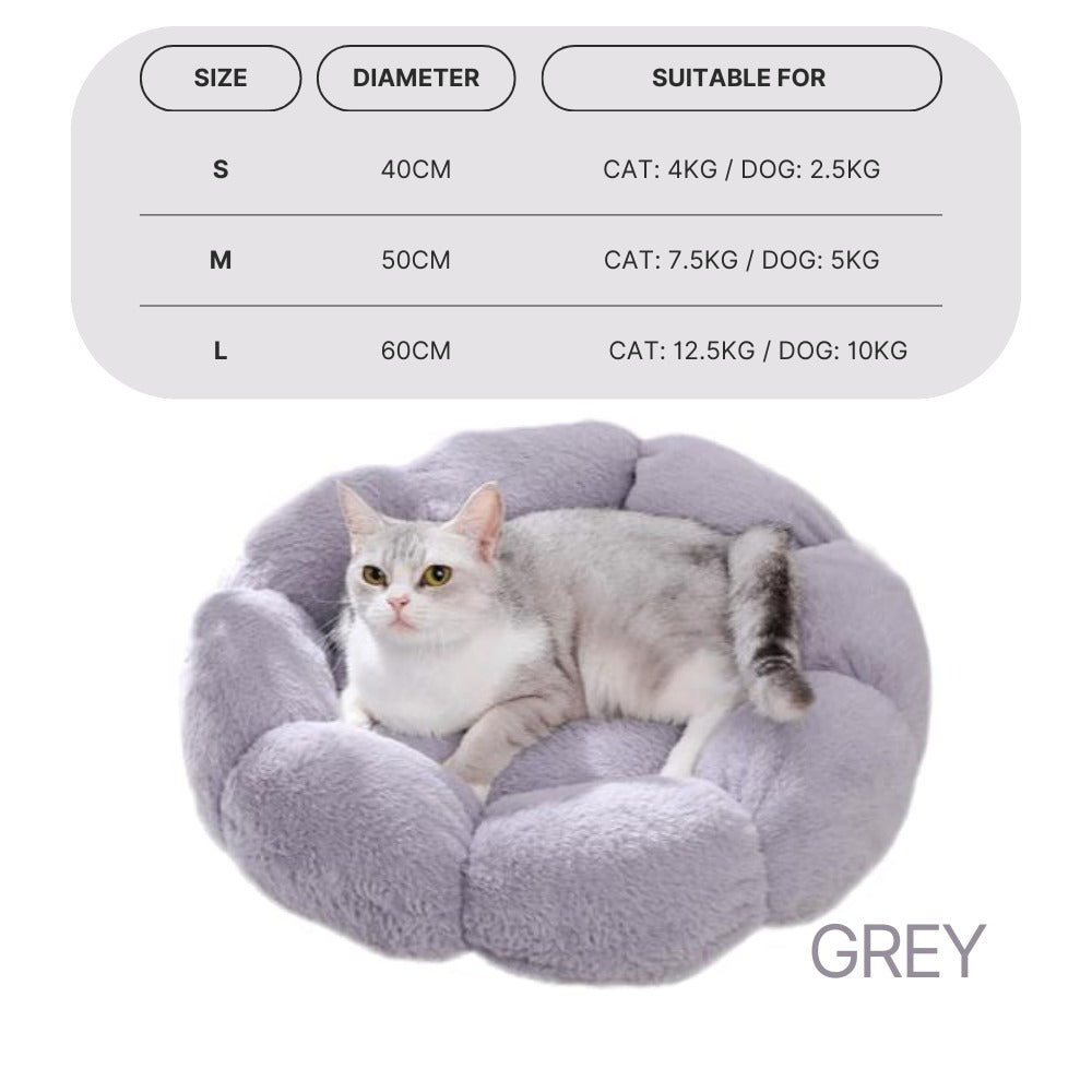 Flower Fluffy Pet Bed