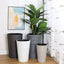 Ellipse Tall Imitation Cement Pot (Black)