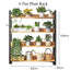 4 Tier Wooden Plant Rack (Metal Frame)