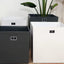 Square Resin Pot - Grey (35cm)