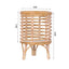 Mid-Century Rattan Planter Stand