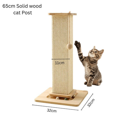 65cm Solid Wood Cat Post