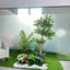 Set 3 - Artificial Plants + White Stone