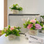 Artificial Small Mix Flower in Plastic Pot